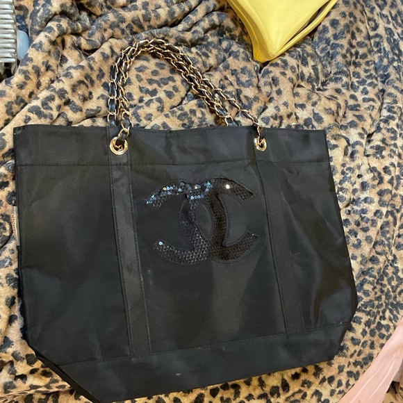 CHANEL Handbags - Chanel make up, nylon tote